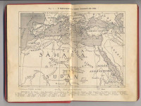 Il Mediterraneo e le regioni circostanti la Libia (carta geografica di Giuseppe Ricchieri, 1913).