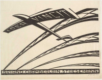 ’Idea Vincit’, linoleografia di Otto Heinrich Strohmeyer del 1926.