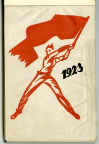 Sbandieratore, immagine del ’calendario dei lavoratori’ 1923-1929.
