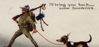 Prima guerra mondiale: cartolina postale americana dal fronte franco-tedesco