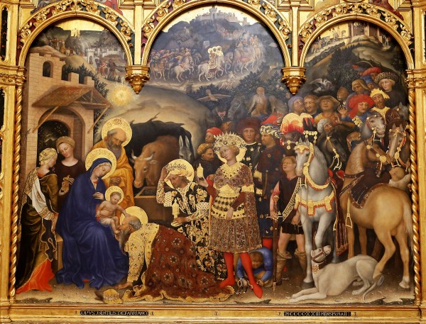 Fig. 4 - Gentile da Fabriano, Adorazione dei Magi Gentile da Fabriano, Adorazione dei Magi