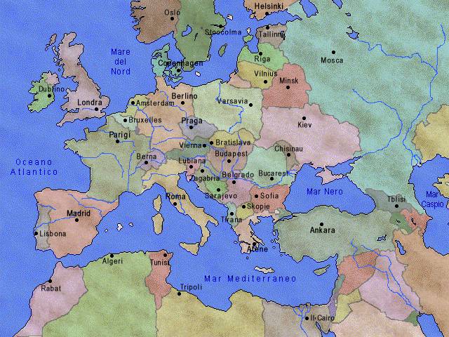 L'Europa dopo la caduta del muro di Berlino.