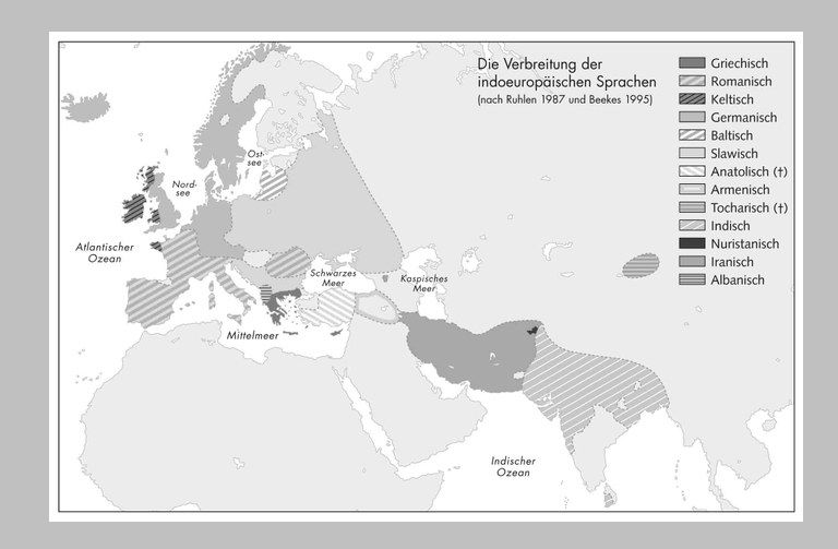 Distribution of the Indo-European Languages, map, 2010.