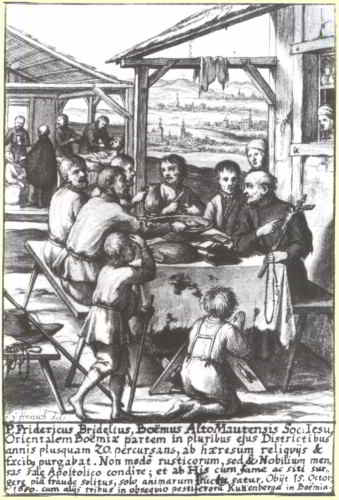 Opuscolo sugli atti benefici dei gesuiti in Boemia nel XVI secolo.