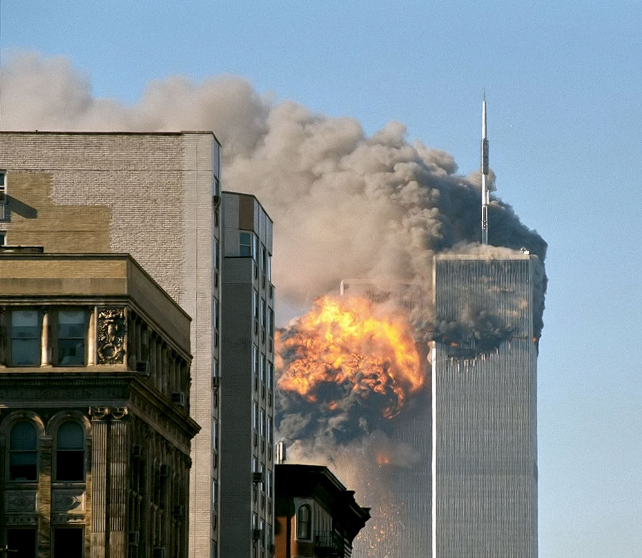 11 settembre 2001,  attentato alle torri gemelle, Manhattan, New York