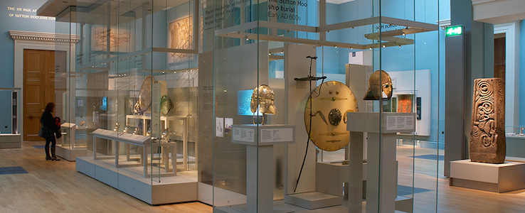Immagine 4. British Museum sala dedicata alla nave funeraria di Sutton Hoo