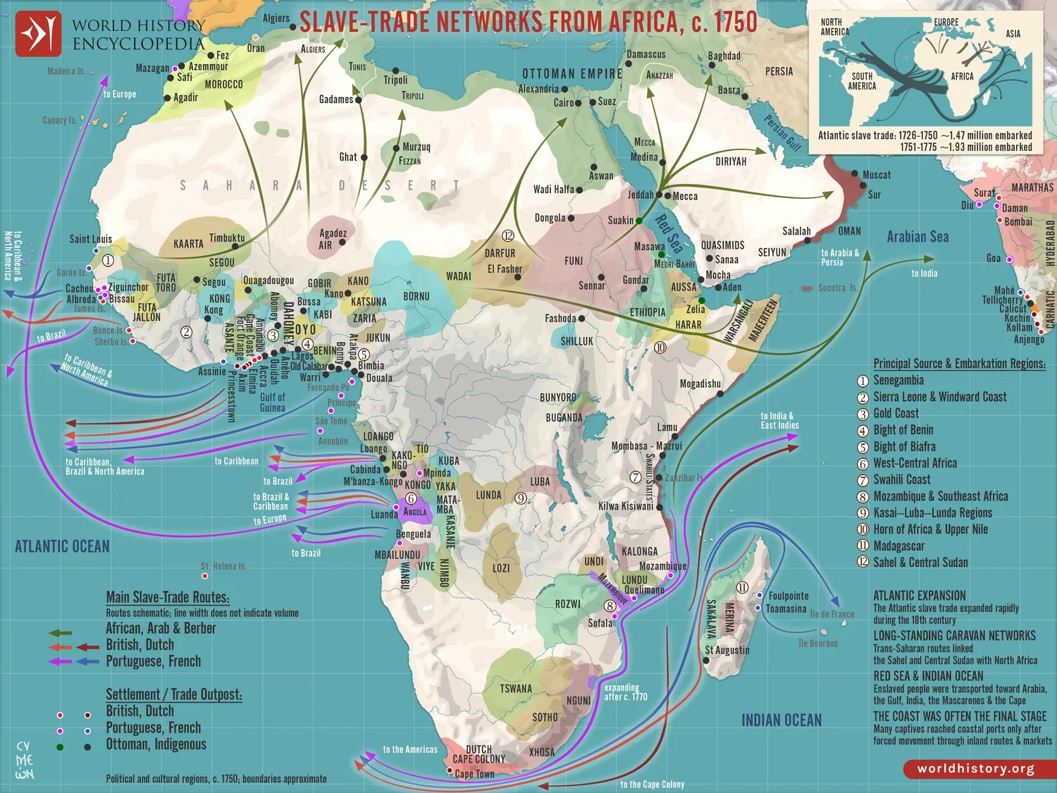 Immagine 12. Reti commercio schiavi in Africa intera