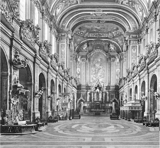 chiesa di santa chiara a Napoli prima dei Bombardamenti